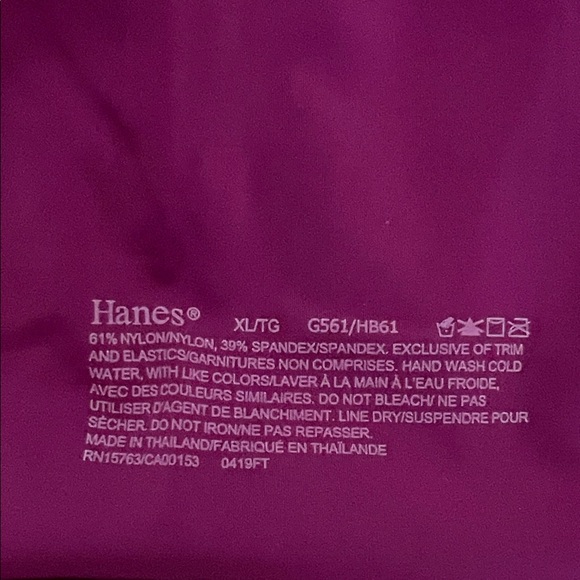 Hanes Women's Wireless Bra - Deep Purple NWT - Picture 3 of 6
